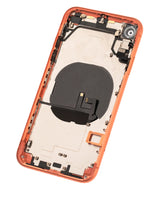 Back Housing W/ Small Components Pre-Installed For iPhone XR (Used OEM) (Pull) (Coral)