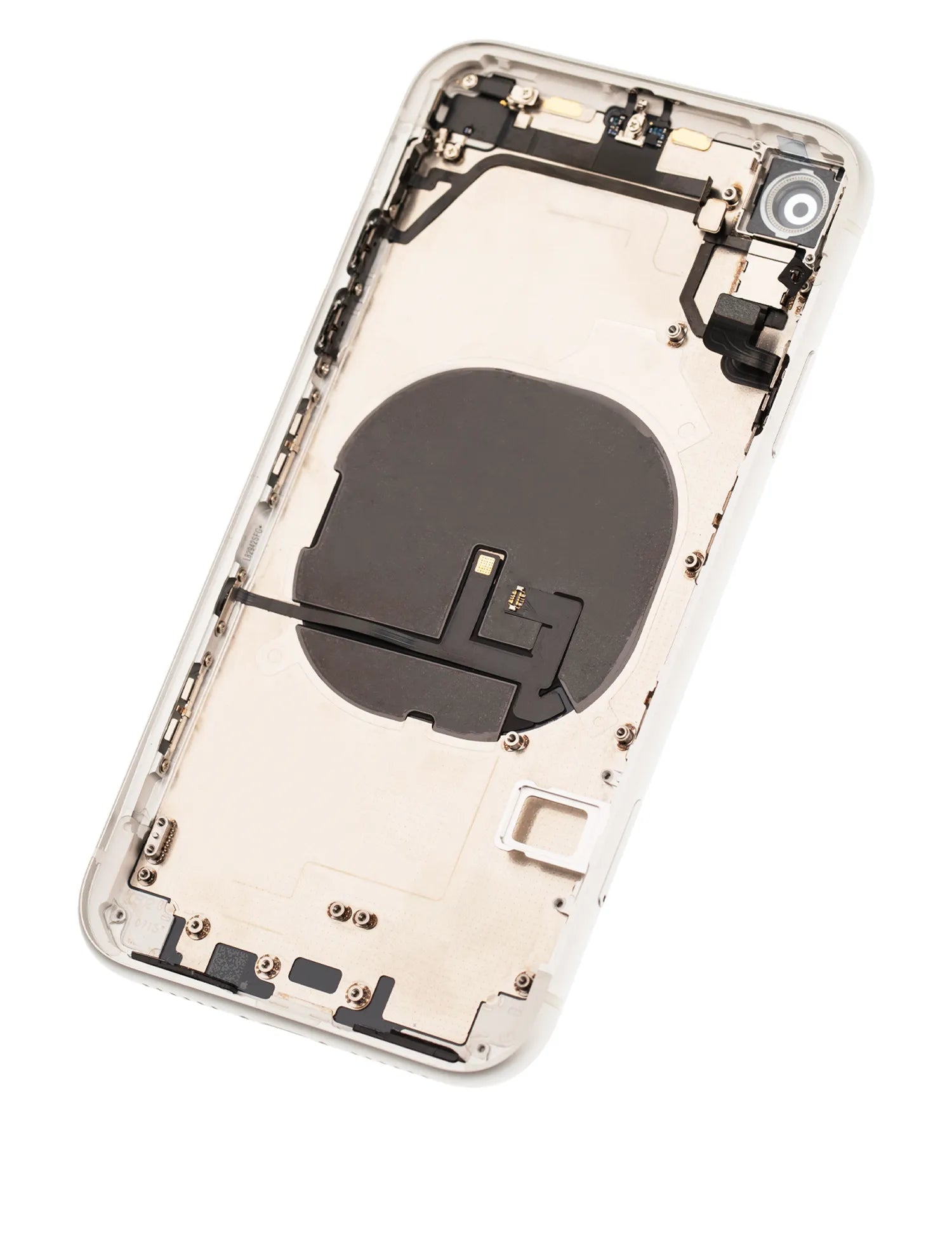Back Housing W/ Small Components Pre-Installed For iPhone XR (Used OEM) (Pull) (White)