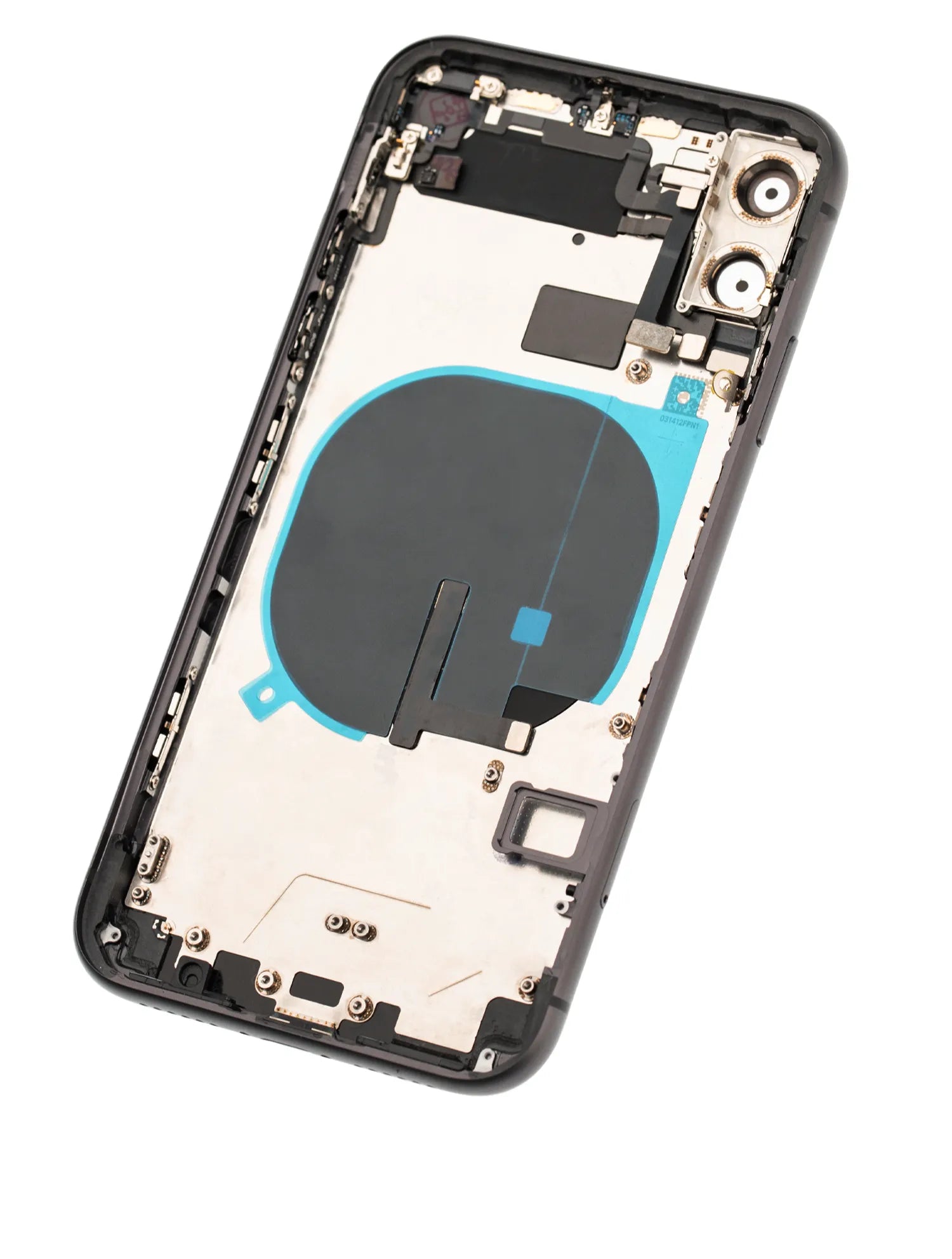 Back Housing W/ Small Components Pre-Installed For iPhone 11 (Used OEM) (Pull) (Black)