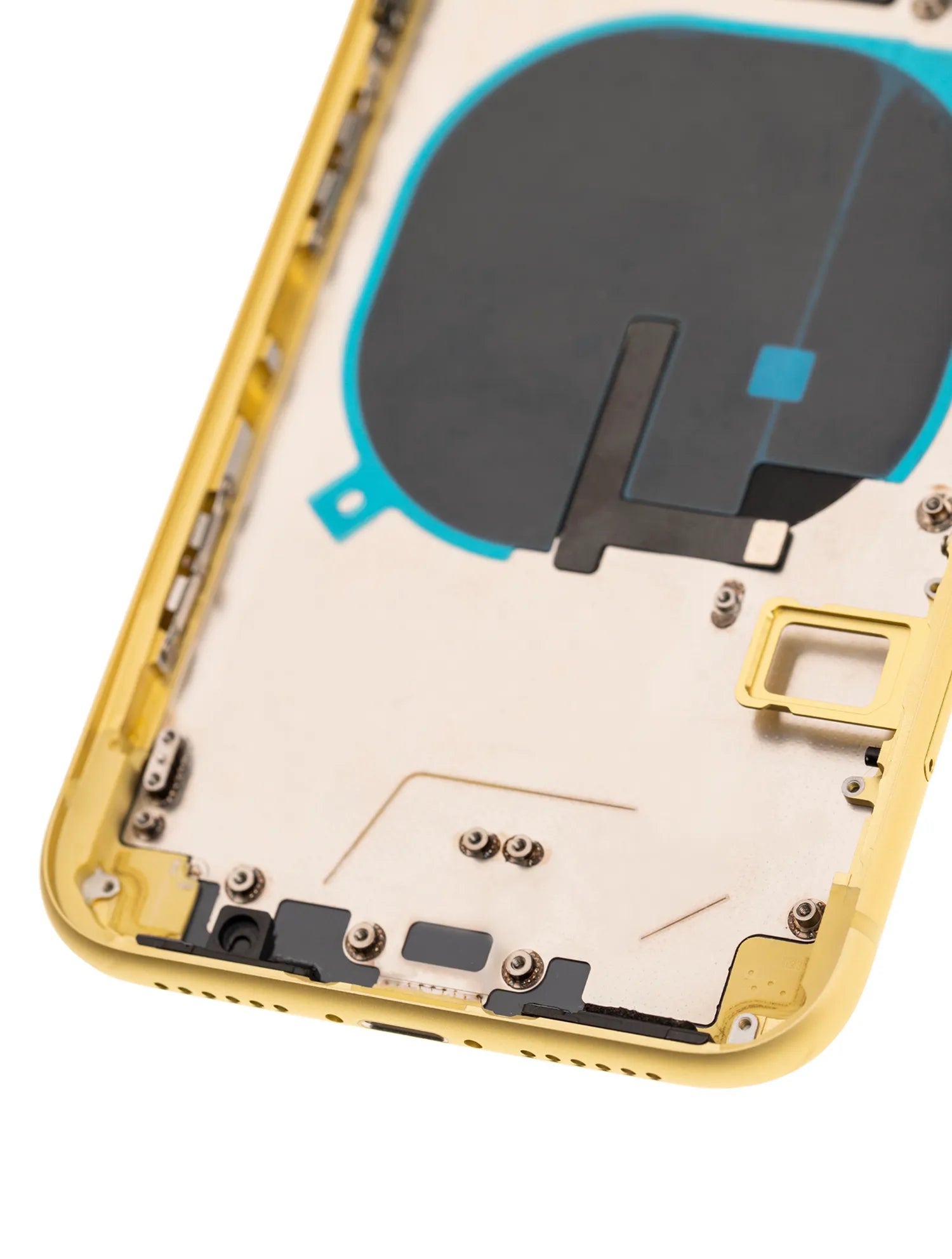 Back Housing W/ Small Components Pre-Installed For iPhone 11 (Used OEM) (Pull) (Yellow)