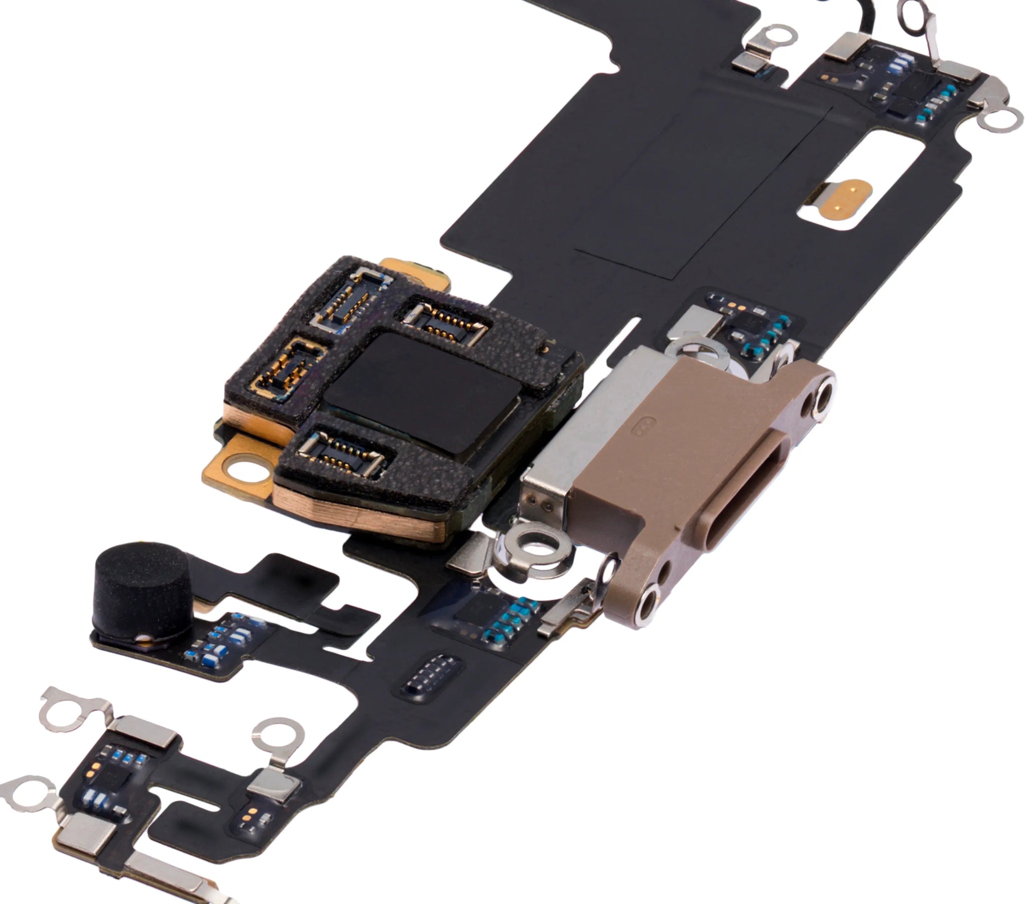 Charging Port Flex Cable With Board For iPhone 11 Pro Max (Used OEM) (Pull) (Gold)