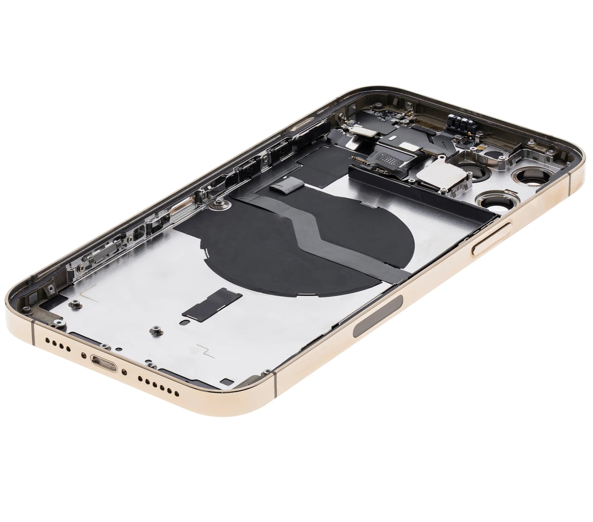 Back Housing W/ Small Parts For iPhone 12 Pro Max (EU / Global Version) (Pull) (Gold)