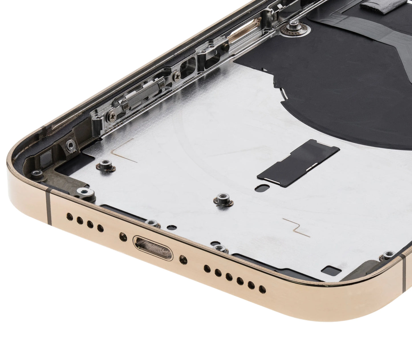 Back Housing W/ Small Parts For iPhone 12 Pro Max (US Version) (Pull) (Gold)