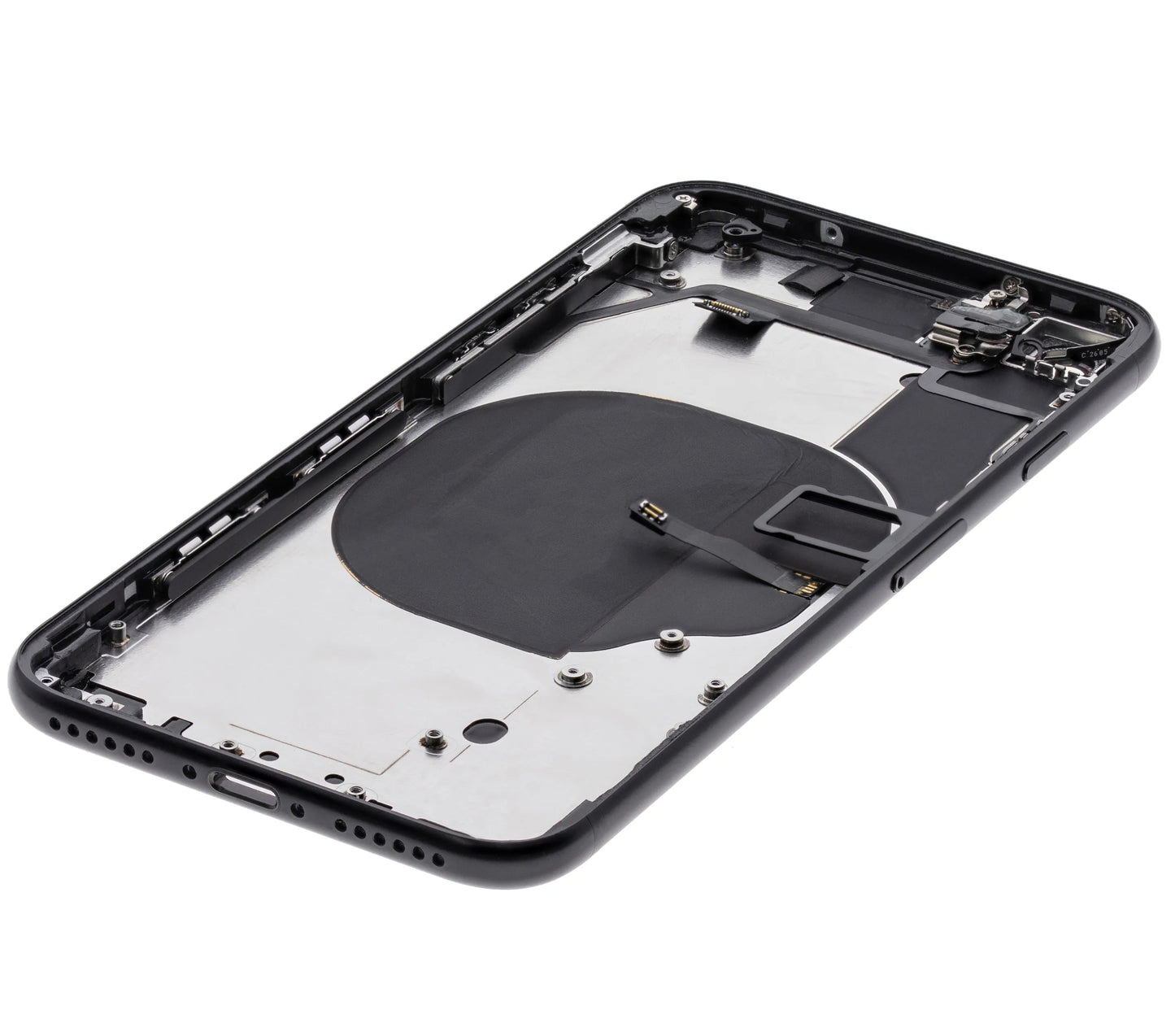 Back Housing W/ Small Components Pre-Installed For iPhone SE (2020) (Used OEM) (Pull) (Black)