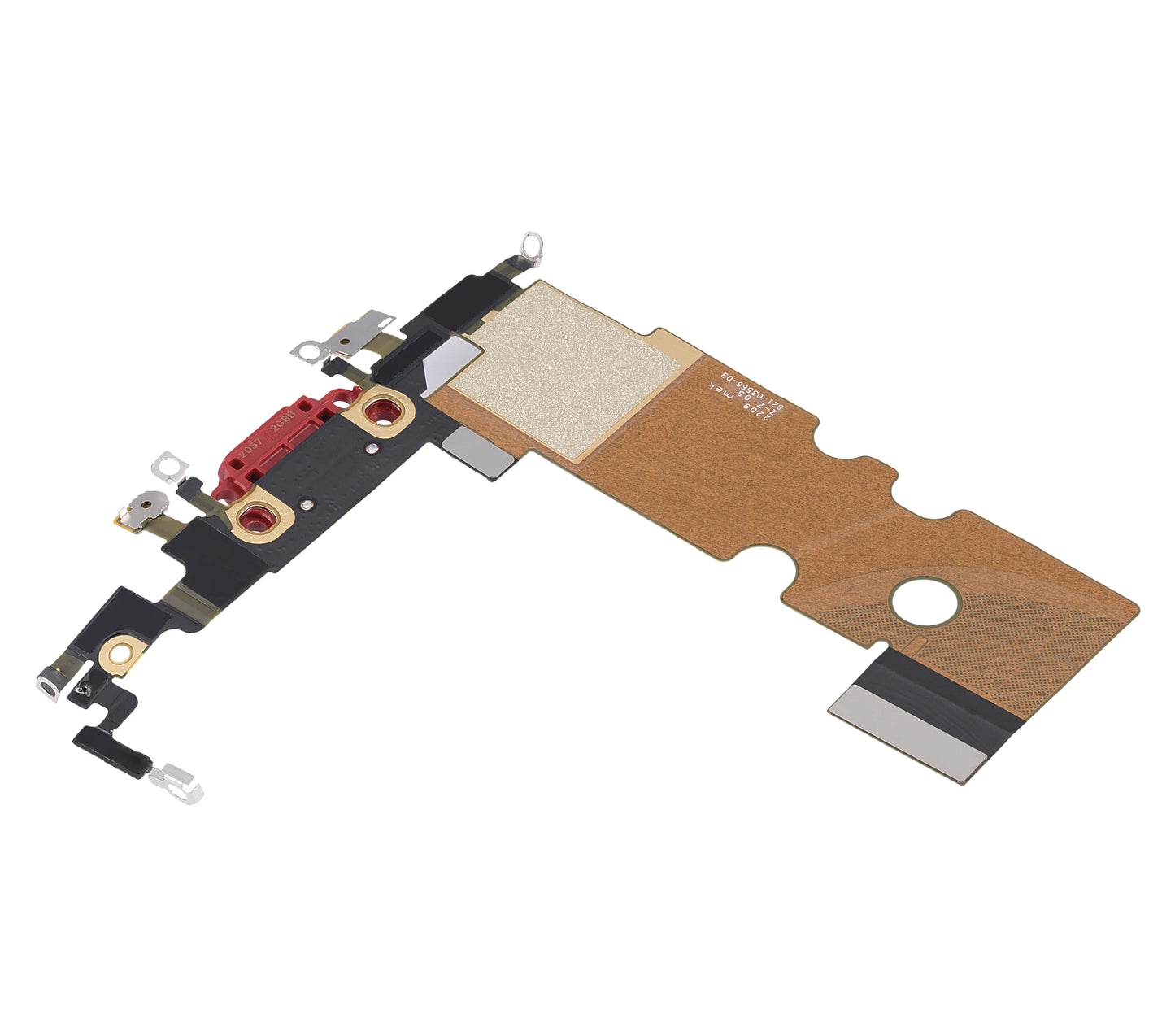 Charging Port Flex Cable For iPhone SE (2022) (Pull) (Red)