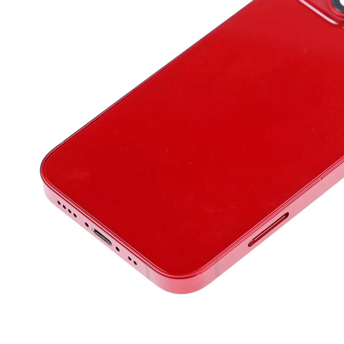 Back Housing W/ Charging Port Flex & Small Parts For iPhone 13 Mini (EU / Global Version) (Used OEM) (Pull) (Red)