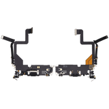 Charging Port Flex Cable For iPhone 14 Pro (Pull) (Space Black)