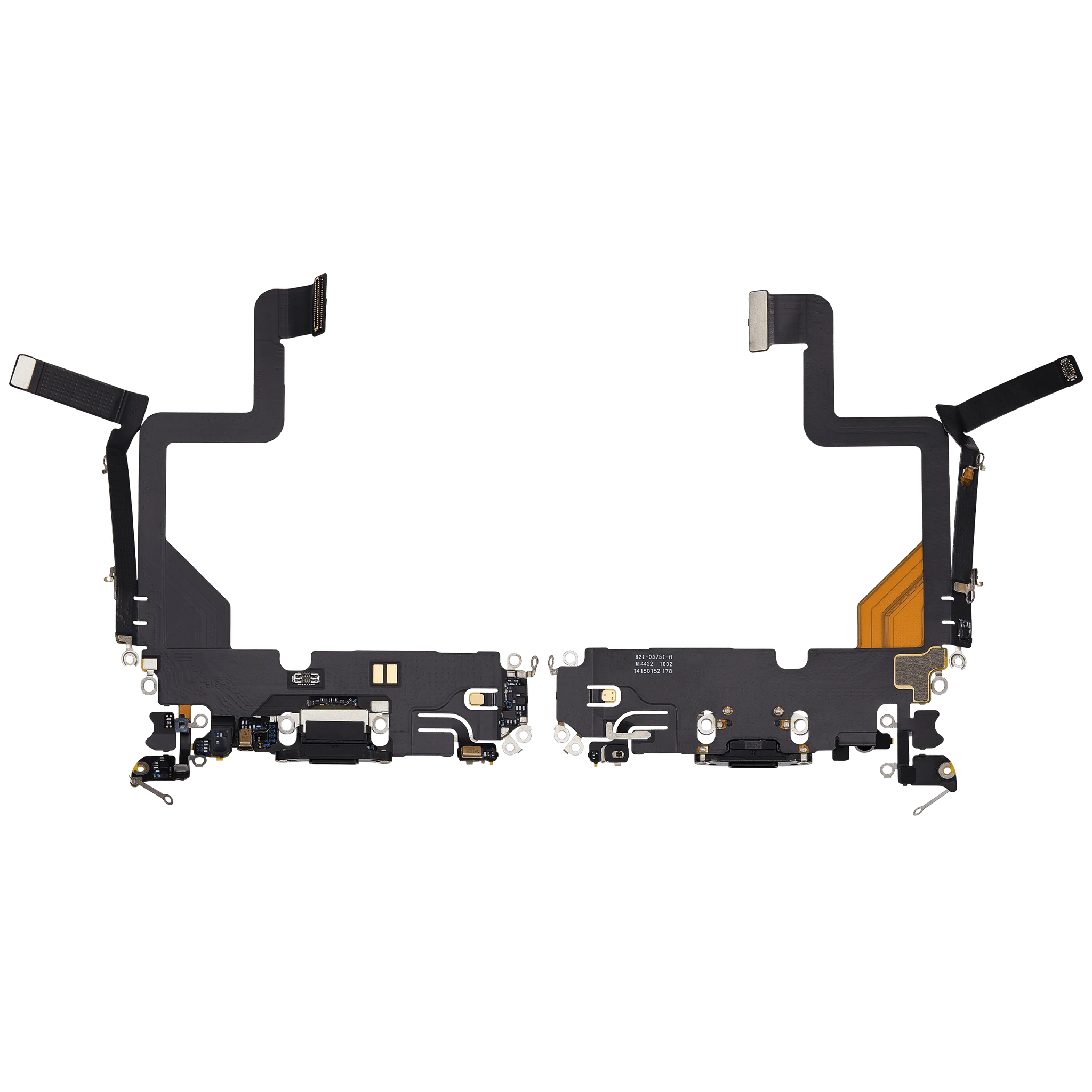 Charging Port Flex Cable For iPhone 14 Pro (Pull) (Gold)