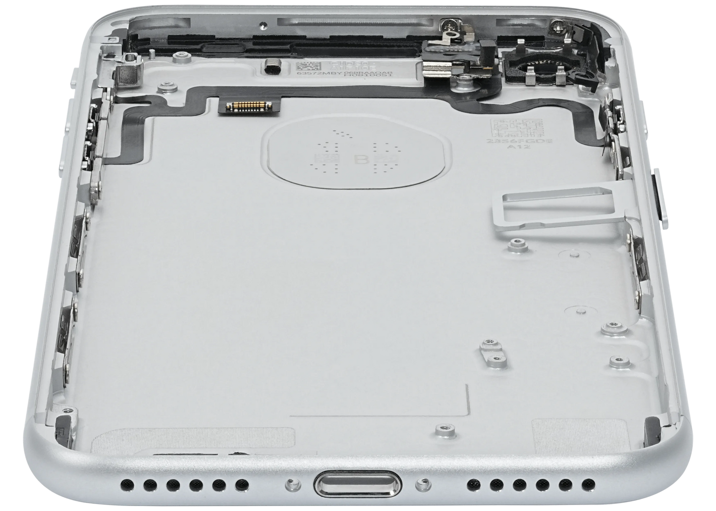 Back Housing W/ Small Components Pre-Installed For iPhone 7 (Pull) (Silver)