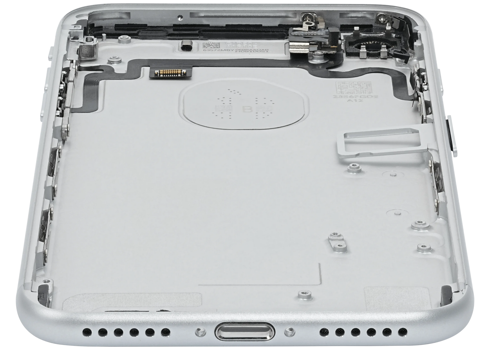 Back Housing W/ Small Components Pre-Installed For iPhone 7 (Pull) (Silver)