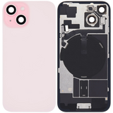 Back Glass w/ MagSafe Magnet & NFC & Flashlight Flex For iPhone 15 (Pull) (Pink)