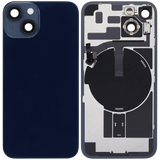 Back Glass w/ MagSafe Magnet & NFC & Flashlight Flex For iPhone 14 (Pull) (Midnight)