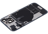 Back Glass w/ MagSafe Magnet & NFC & Flashlight Flex For iPhone 15 (Pull) (Black)