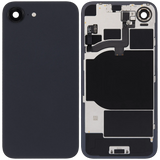 Back Glass w/ MagSafe Magnet & NFC & Flashlight Flex For iPhone 16e (Pull) (Black)