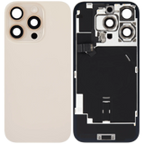 Back Glass w/ MagSafe Magnet & NFC & Flashlight Flex For iPhone 16 Pro (Pull) (Desert Titanium)