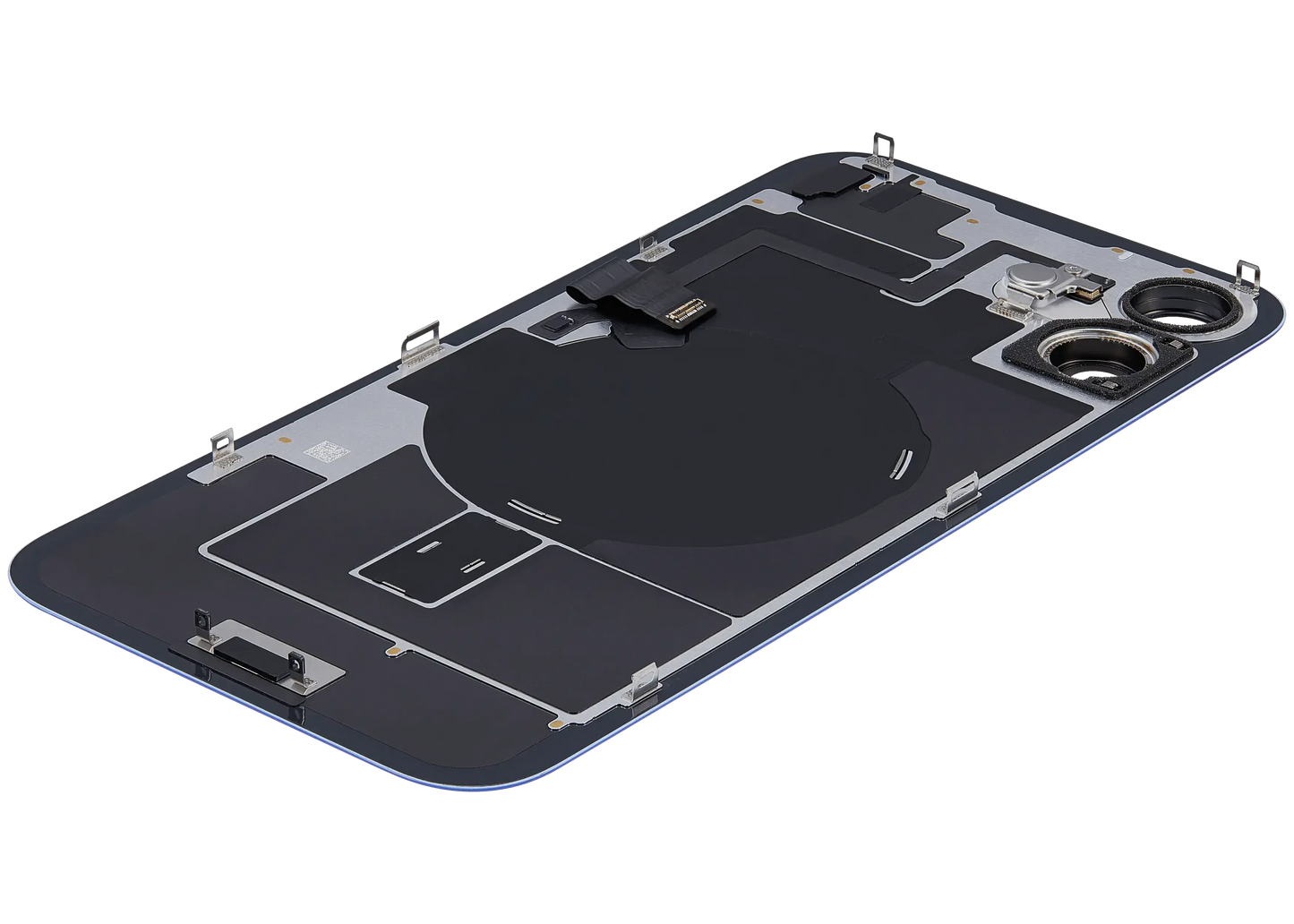 Back Glass w/ MagSafe Magnet & NFC & Flashlight Flex For iPhone 16 Plus ( Pull) (Ultramarine)