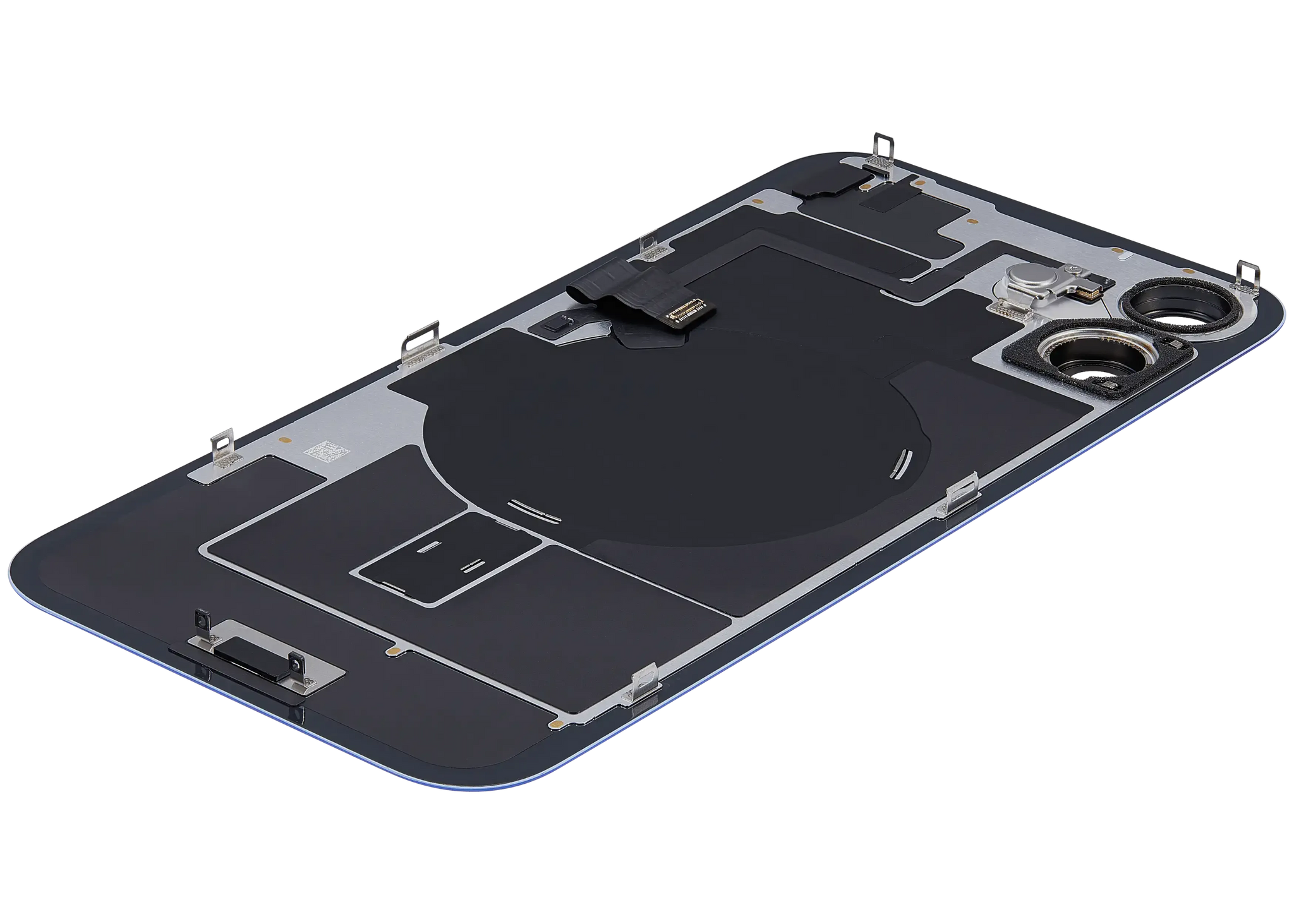 Back Glass w/ MagSafe Magnet & NFC & Flashlight Flex For iPhone 16 Plus ( Pull) (Ultramarine)