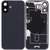 Back Glass w/ MagSafe Magnet & NFC & Flashlight Flex For iPhone 16 Plus (Pull) (Black)