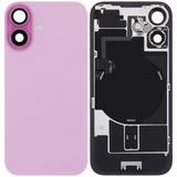 Back Glass w/ MagSafe Magnet & NFC & Flashlight Flex For iPhone 16 (Pull) (Pink)