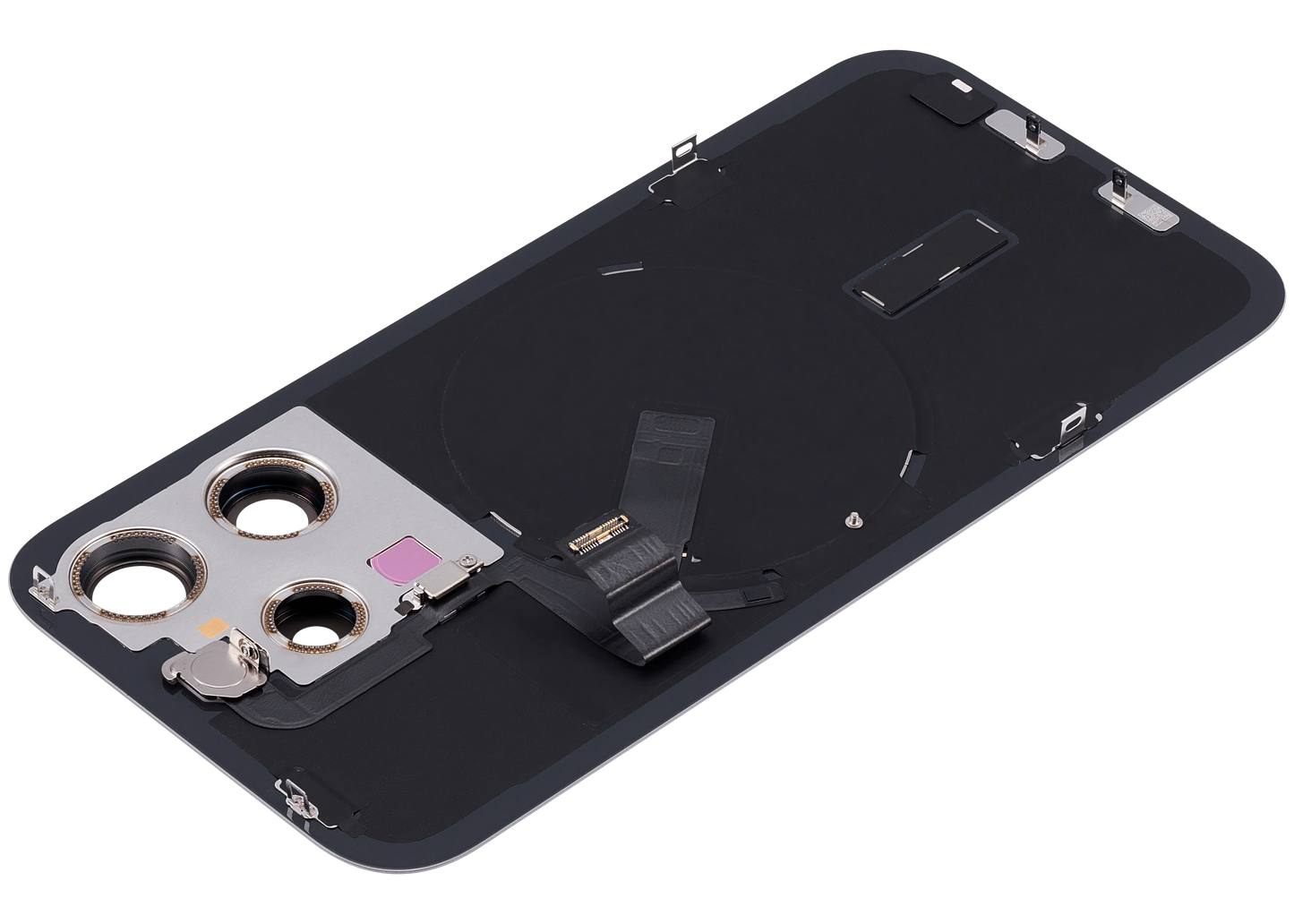 Back Glass w/ MagSafe Magnet & NFC & Flashlight Flex For iPhone 15 Pro (Pull) (Natural Titanium)