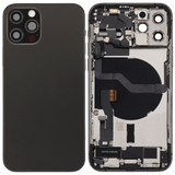 Back Housing W/ Charging Port Flex & Small Parts For iPhone 12 Pro (US Version) (Pull) (Graphite)