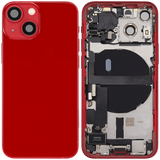 Back Housing W/ Charging Port Flex & Small Parts For iPhone 13 Mini (US Version) (Used OEM) (Pull) (Red)