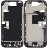 Mid-Frame Housing W/ Charging Port Flex & Small Parts For iPhone 16 Pro Max (US Version) (Pull) (Black Titanium)