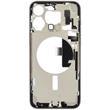 Mid-Frame Housing W/ Charging Port Flex & Small Parts For iPhone 15 Pro Max (US Version) (Pull) (White Titanium)