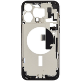 Mid-Frame Housing W/ Charging Port Flex & Small Parts For iPhone 15 Pro Max (US Version) (Pull) (Black Titanium)