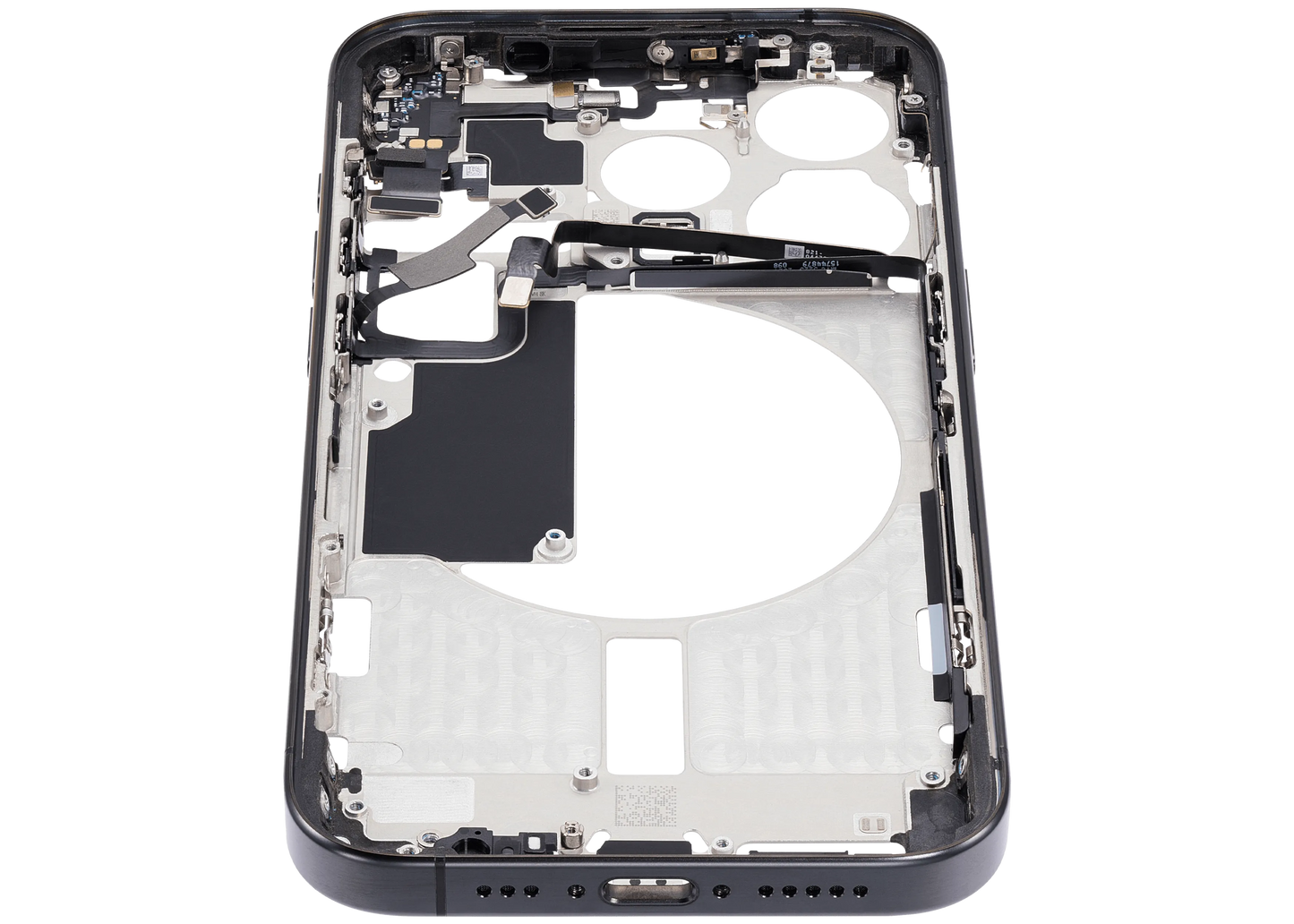 Mid-Frame Housing W/ Small Parts For iPhone 15 Pro (EU / Global Version) (Pull) (Black Titanium)