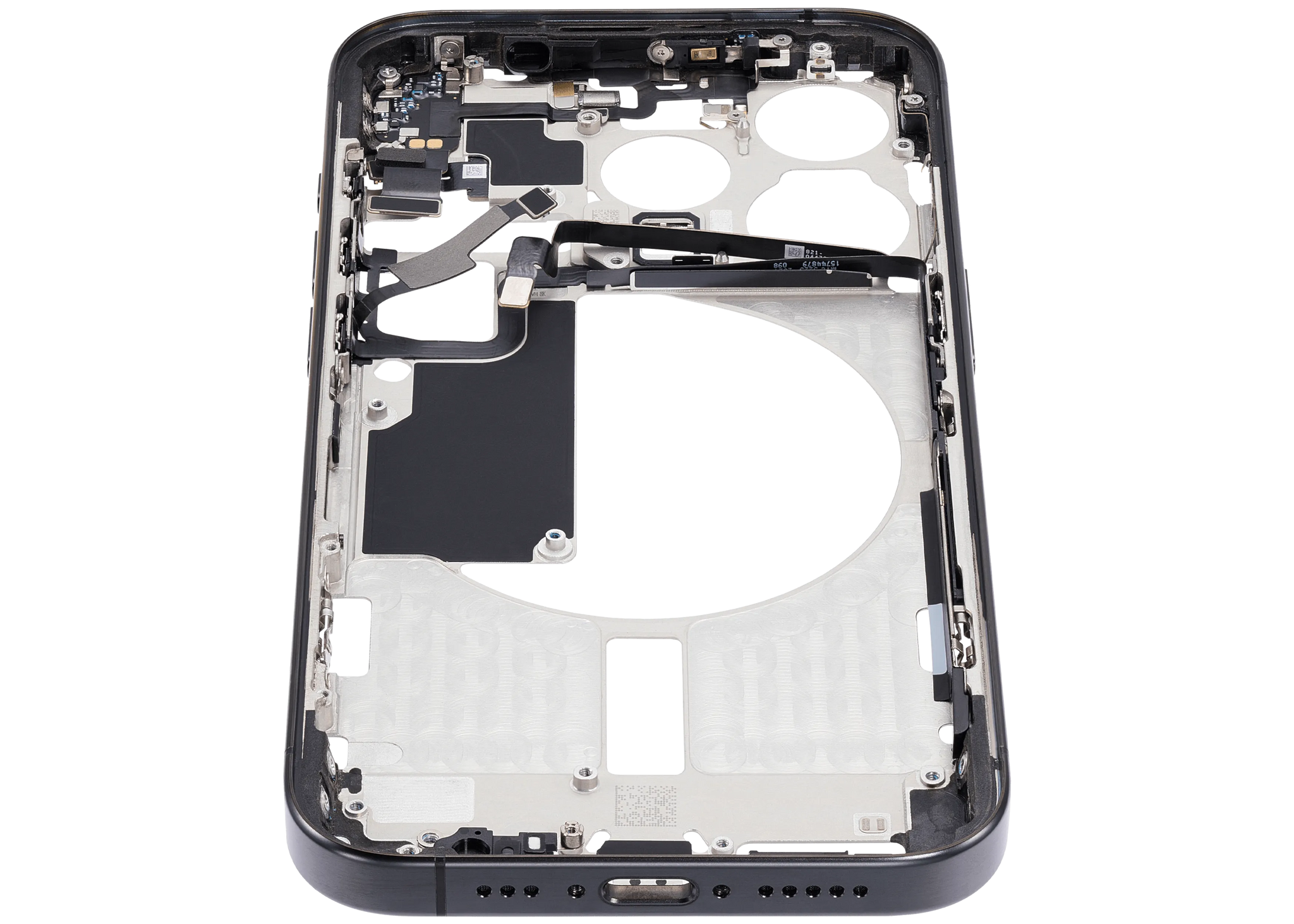 Mid-Frame Housing W/ Small Parts For iPhone 15 Pro (EU / Global Version) (Pull) (Black Titanium)