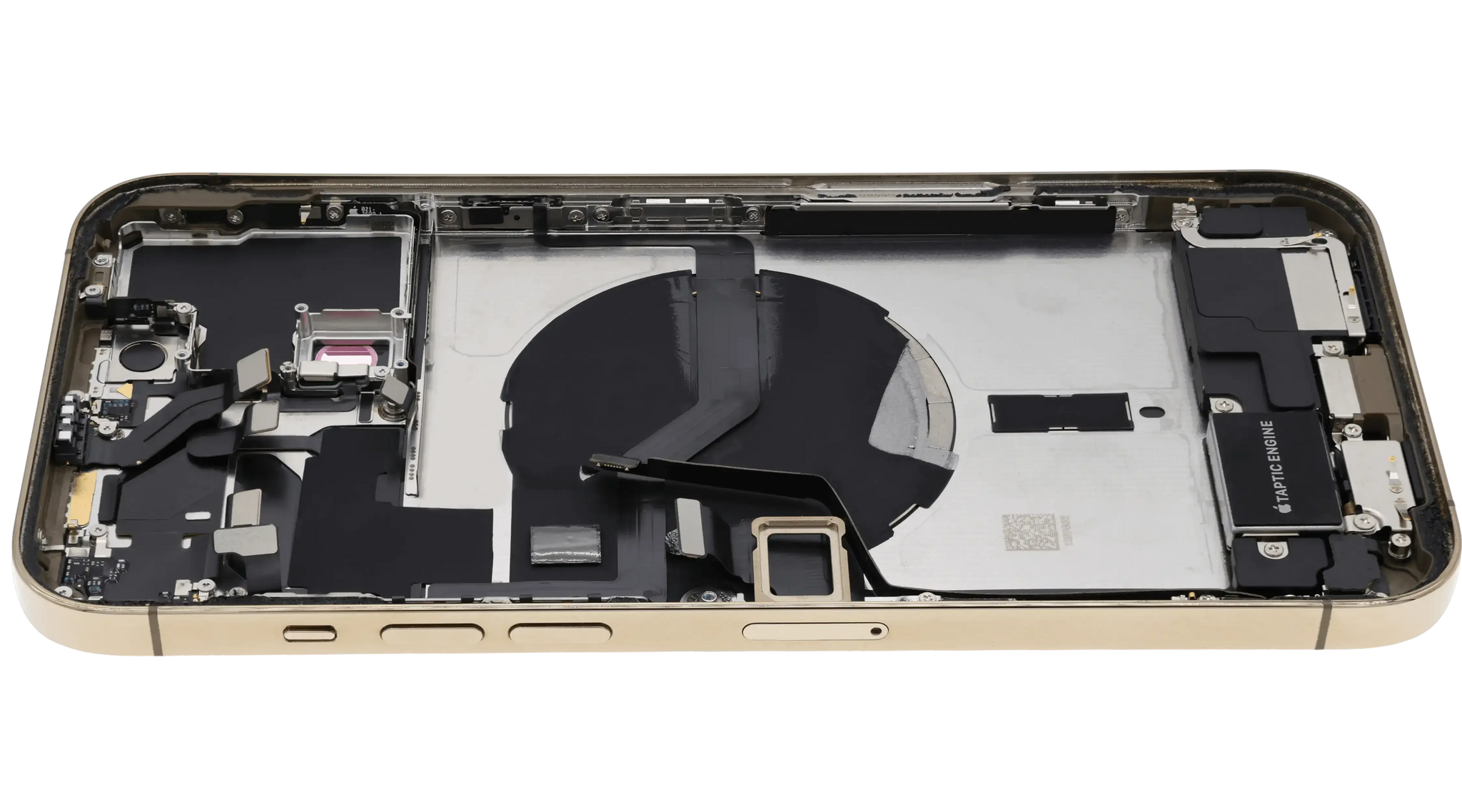 Back Housing W/ Charging Port Flex & Small Parts For iPhone 12 Pro Max (US Version) (Used OEM) (Pull) (Gold)