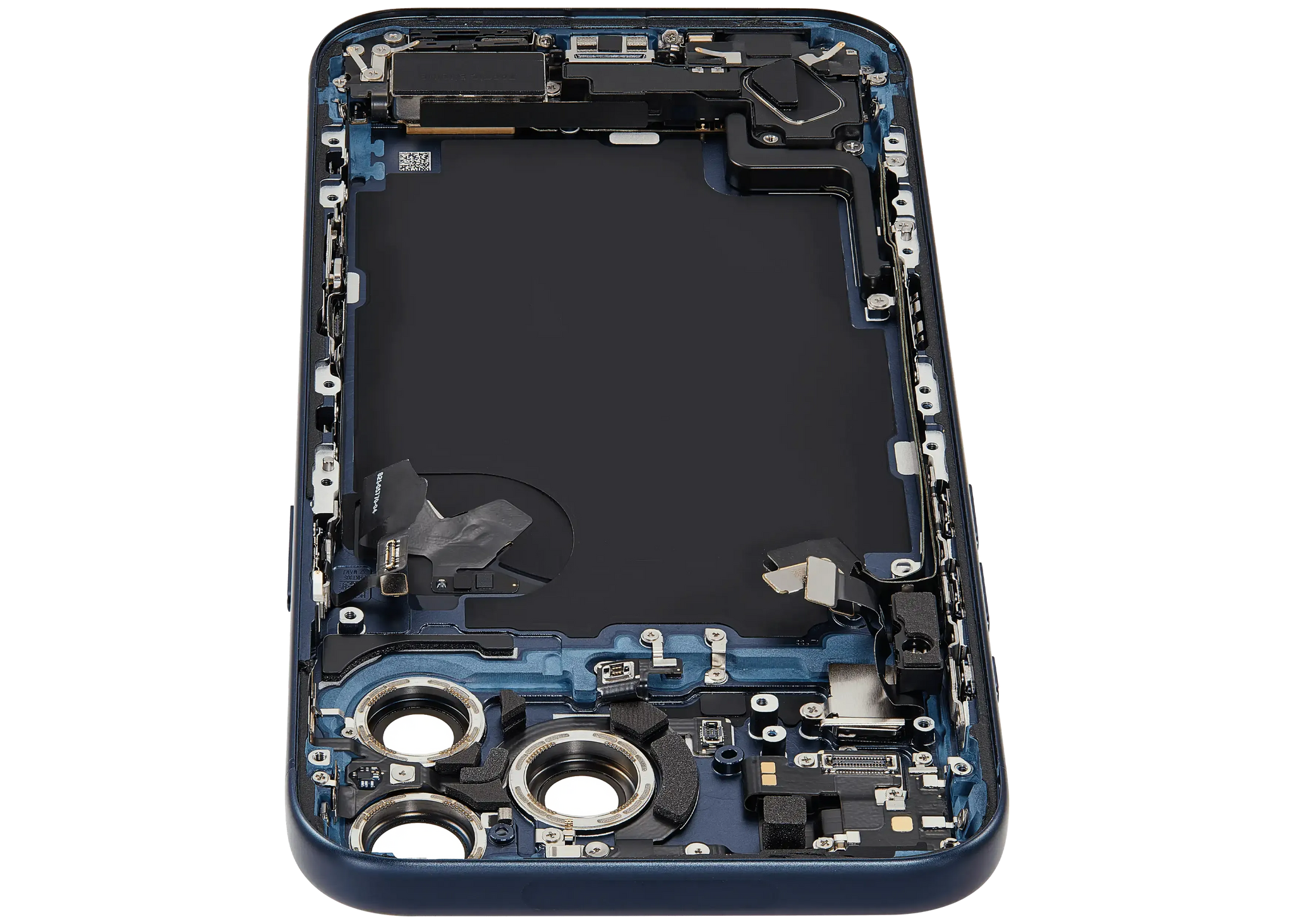Back Housing W/ Charging Port Flex & Small Parts For iPhone 17 Pro Max (US Version) (Pull) (Deep Blue)