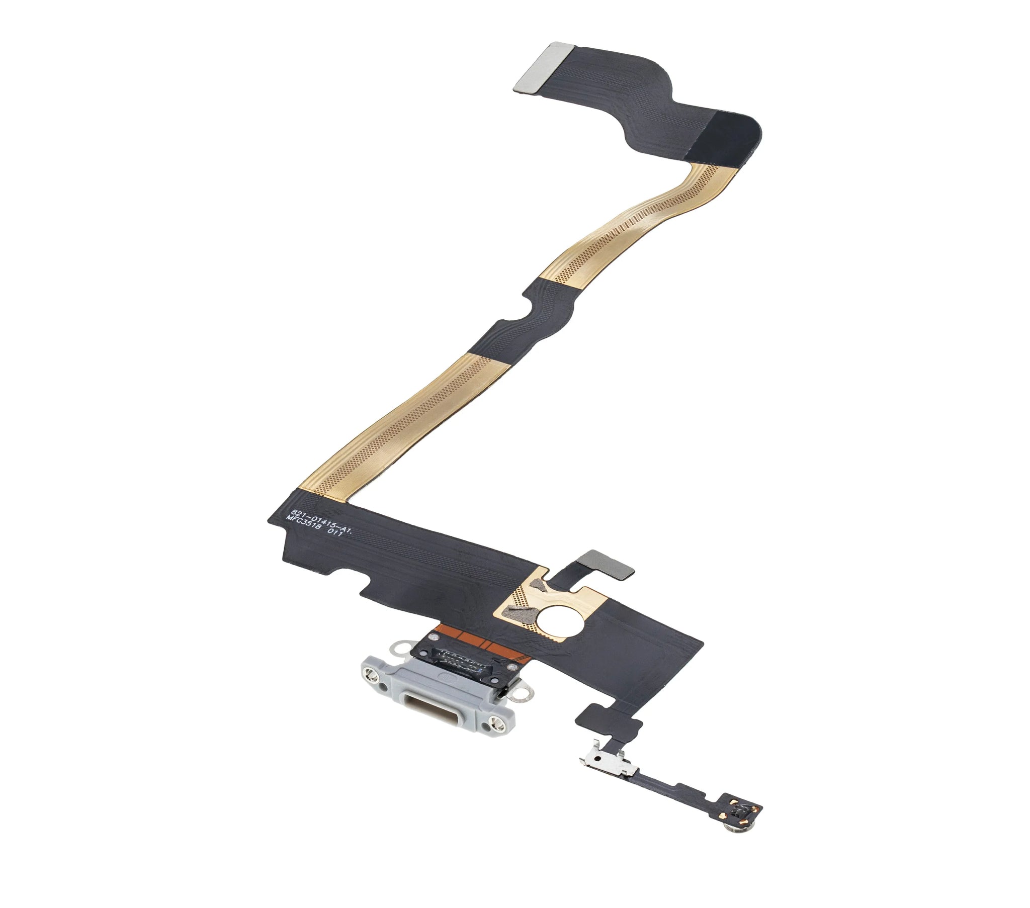 Charging Port Flex Cable For iPhone XS Max (Pull) (Silver)