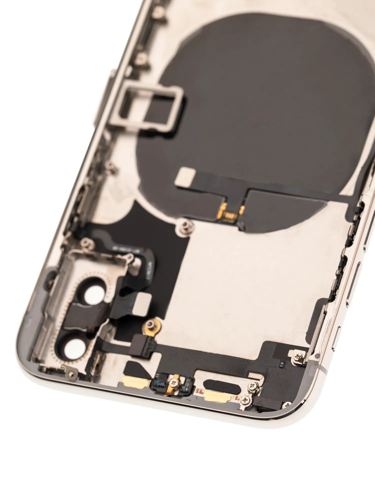 Back Housing W/ Small Components Pre-Installed For iPhone X (Used OEM) (Pull) (Silver)