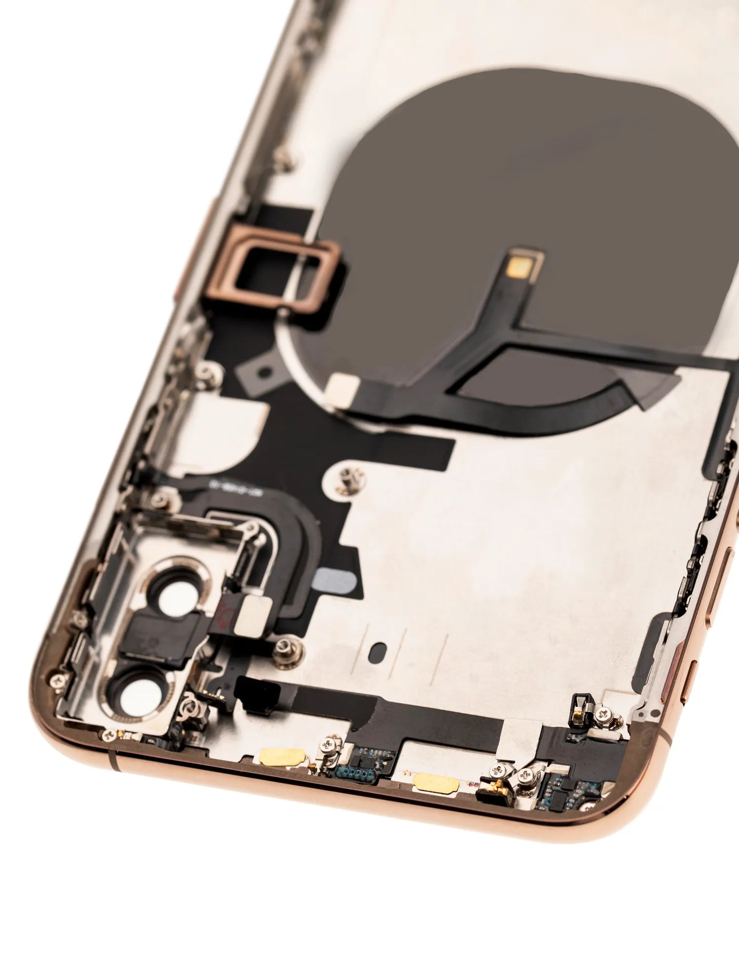 Back Housing W/ Small Components Pre-Installed For iPhone XS Max (Used OEM) (Pull) (Gold)
