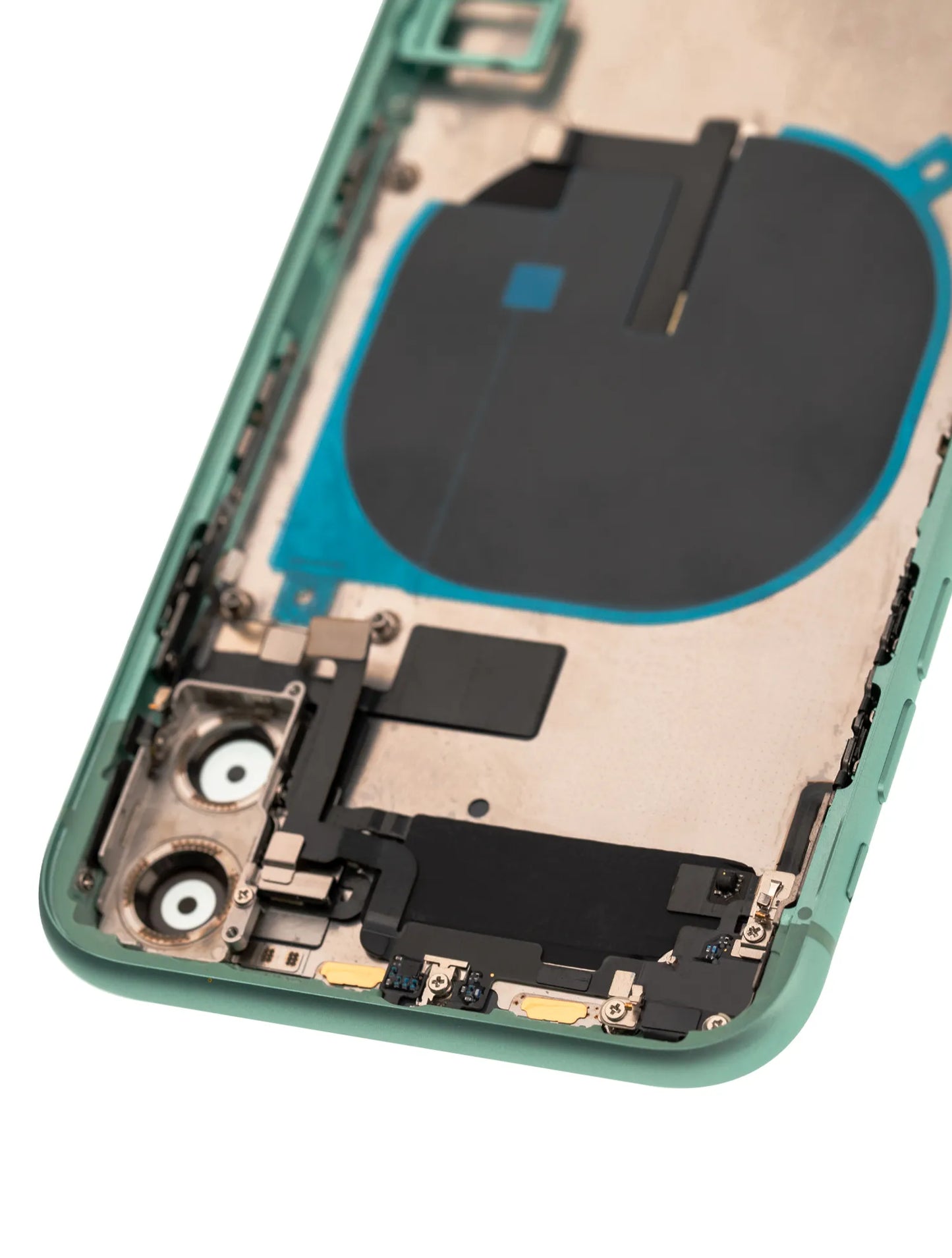 Back Housing W/ Small Components Pre-Installed For iPhone 11 (Used OEM) (Pull) (Green)
