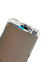 LCD Assembly With Steel Plate For iPhone 7 Plus (Refurbished: Toshiba) (White)