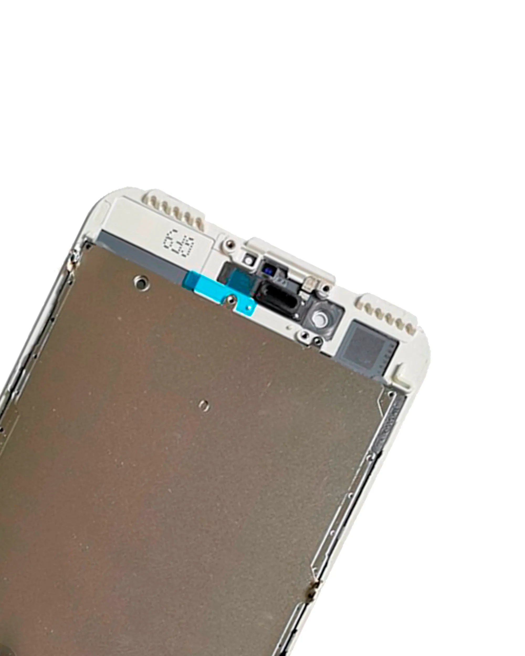 LCD Assembly With Steel Plate For iPhone 7 Plus (Refurbished: Toshiba) (White)