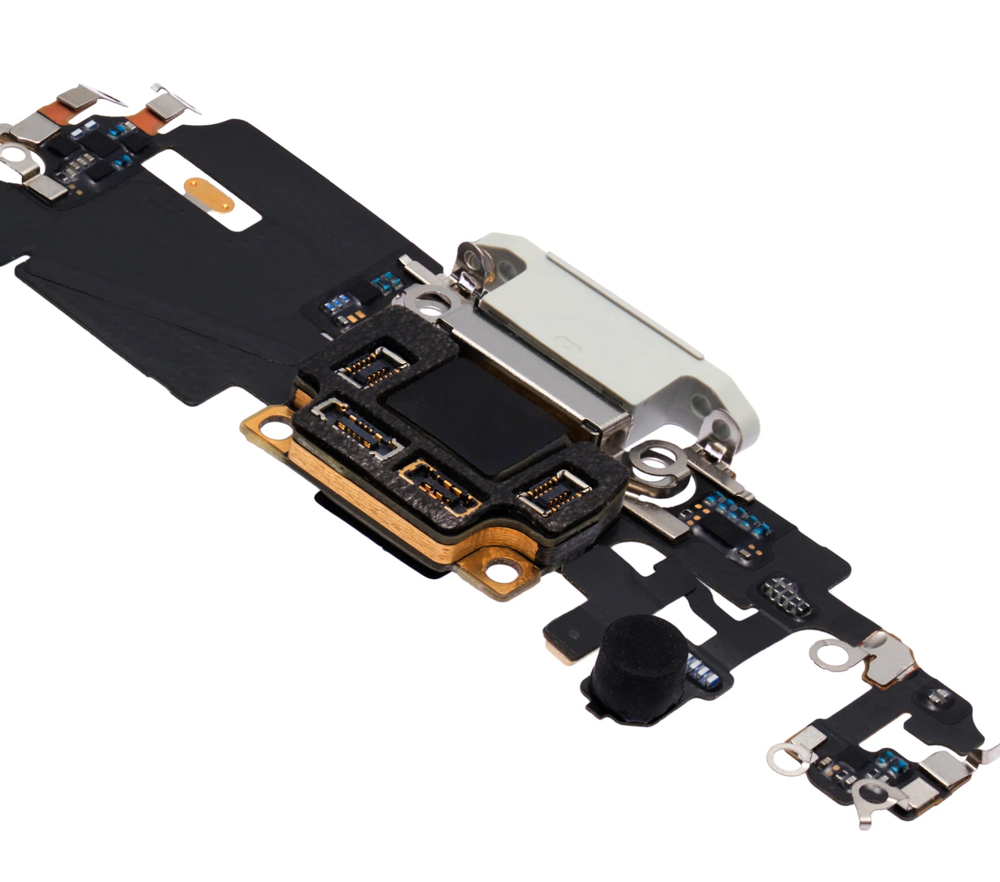 Charging Port Flex Cable With Board For iPhone 11 Pro (Used OEM) (Pull) (Silver)