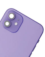 Back Housing W/ Small Parts For iPhone 12 (US Version) (Pull) (Purple)
