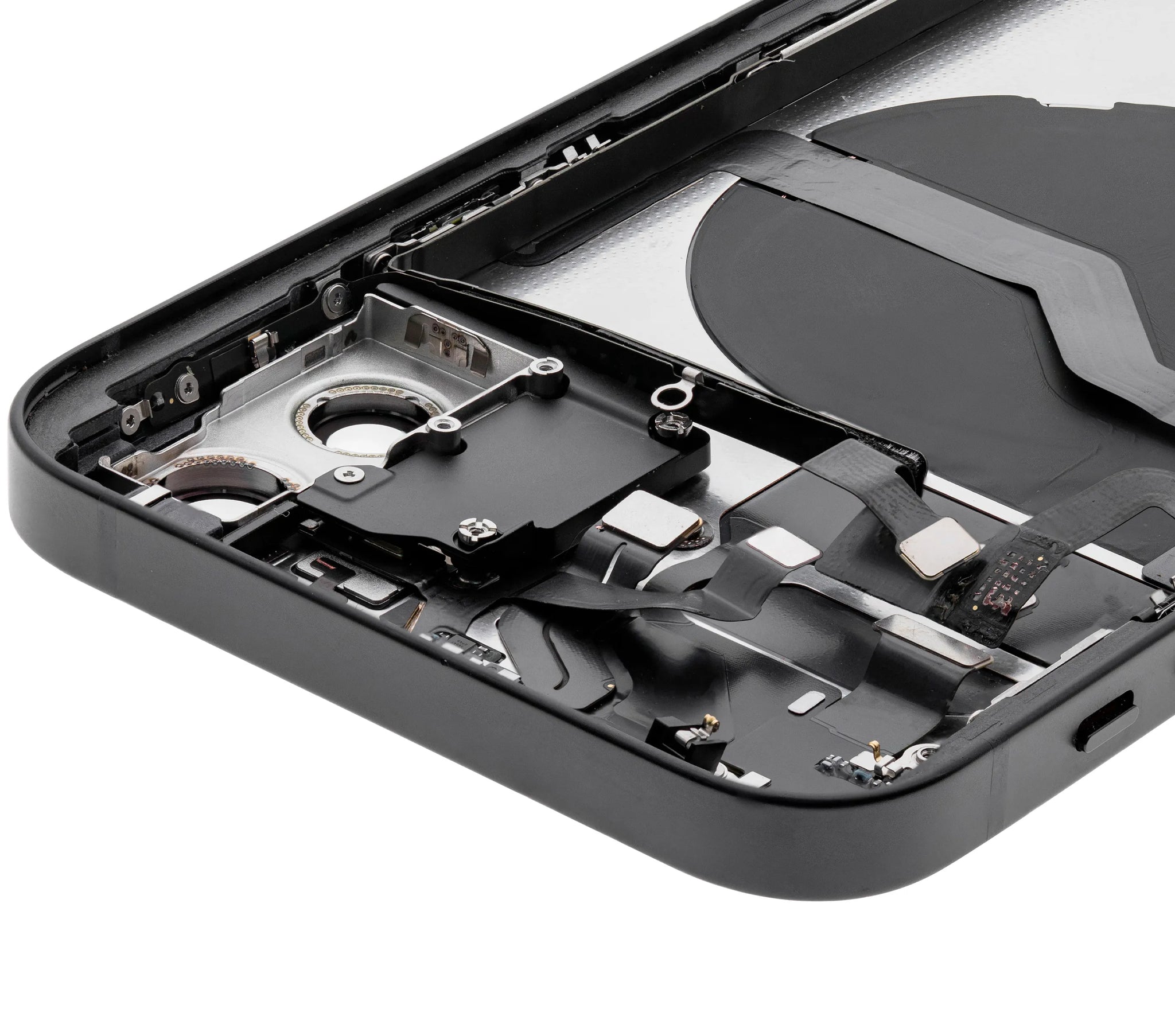 Back Housing W/ Small Parts For iPhone 12 (EU / Global Version) (Pull) (Black)