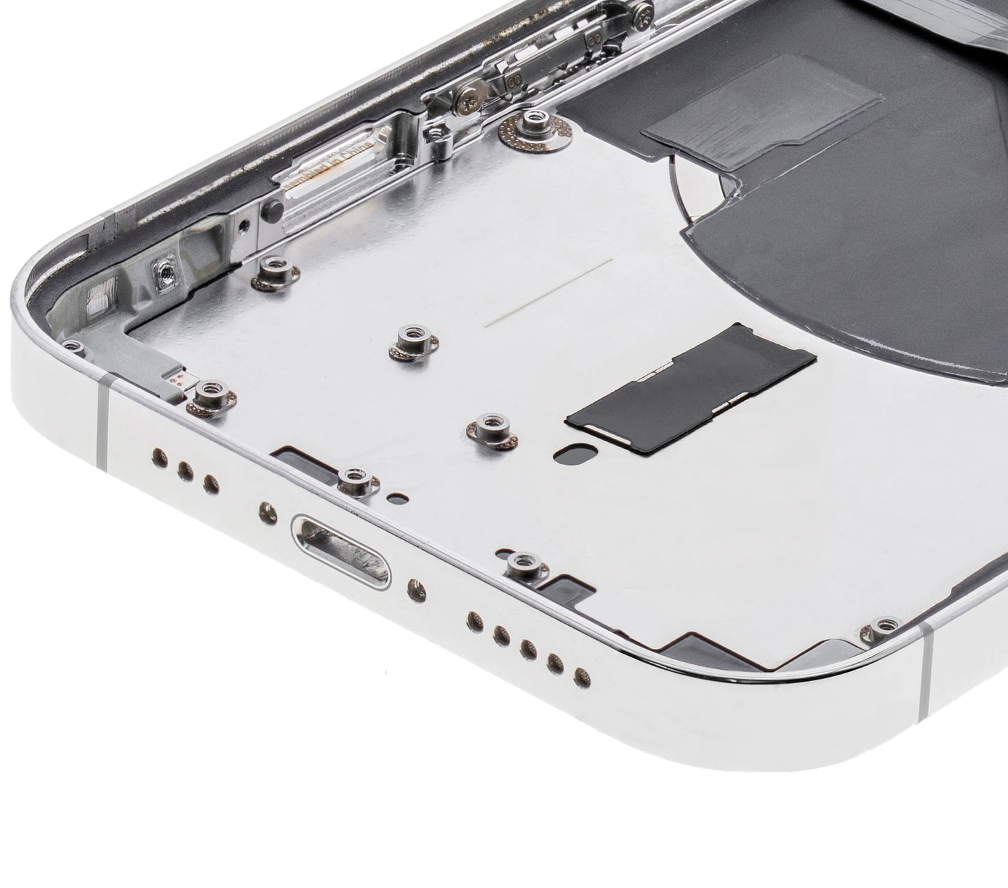 Back Housing W/ Small Parts For iPhone 12 Pro (US Version) (Used OEM) (Pull) (Silver)