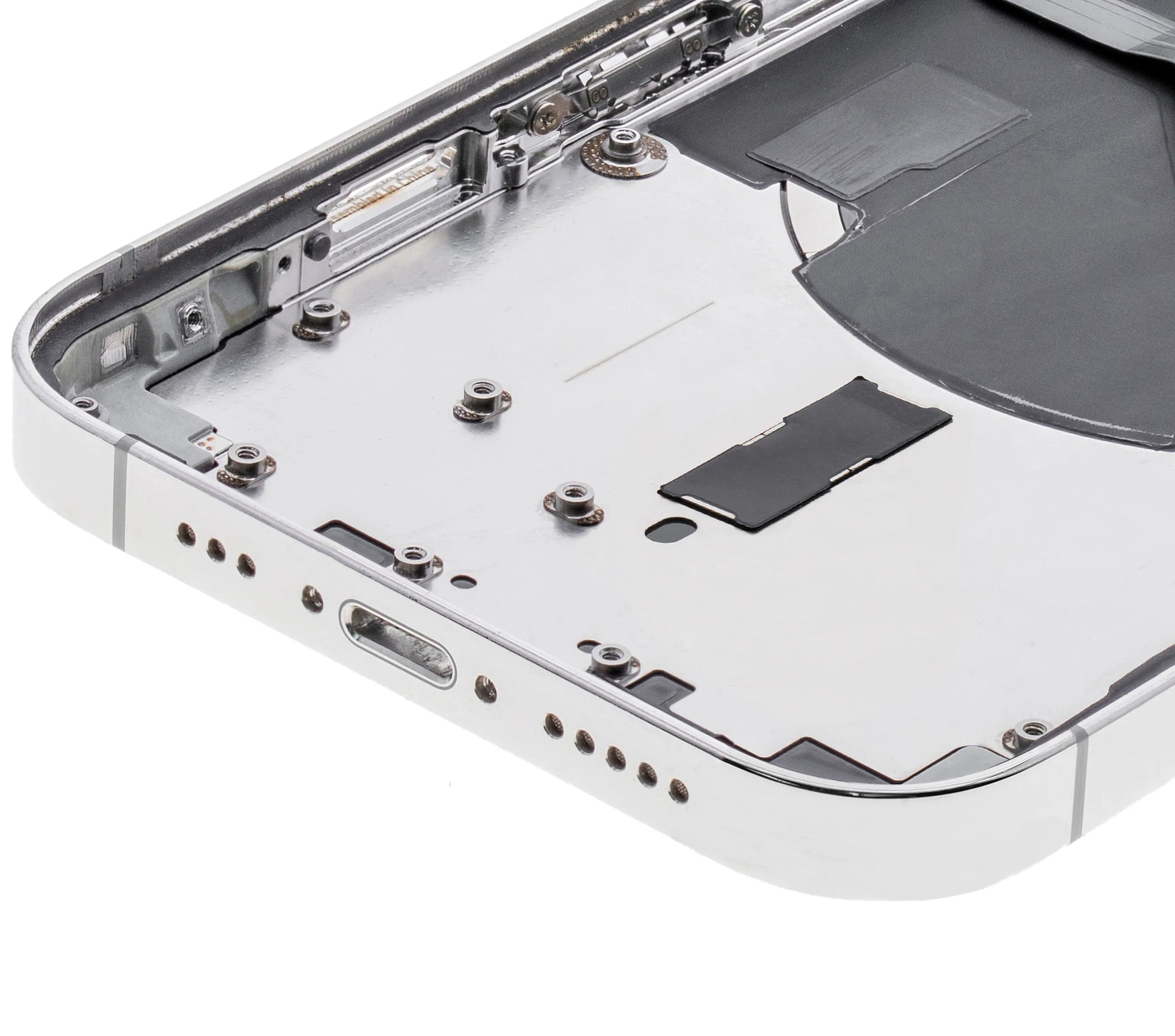 Back Housing W/ Small Parts For iPhone 12 Pro (US Version) (Used OEM) (Pull) (Silver)