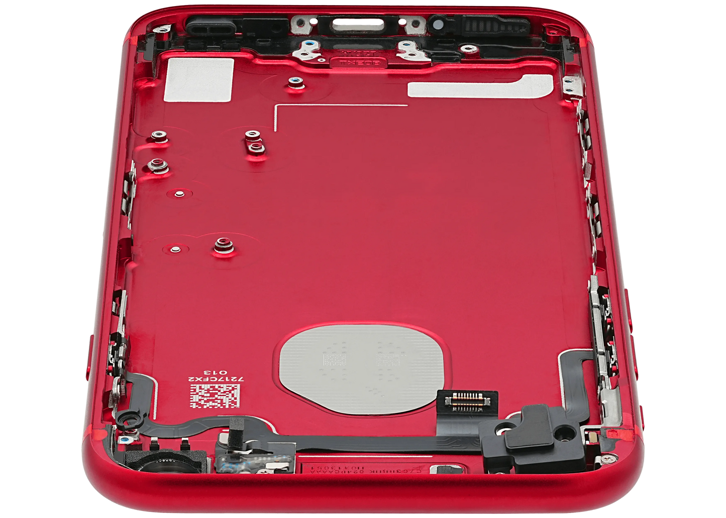 Back Housing W/ Small Components Pre-Installed For iPhone 7 (Pull) (Red)