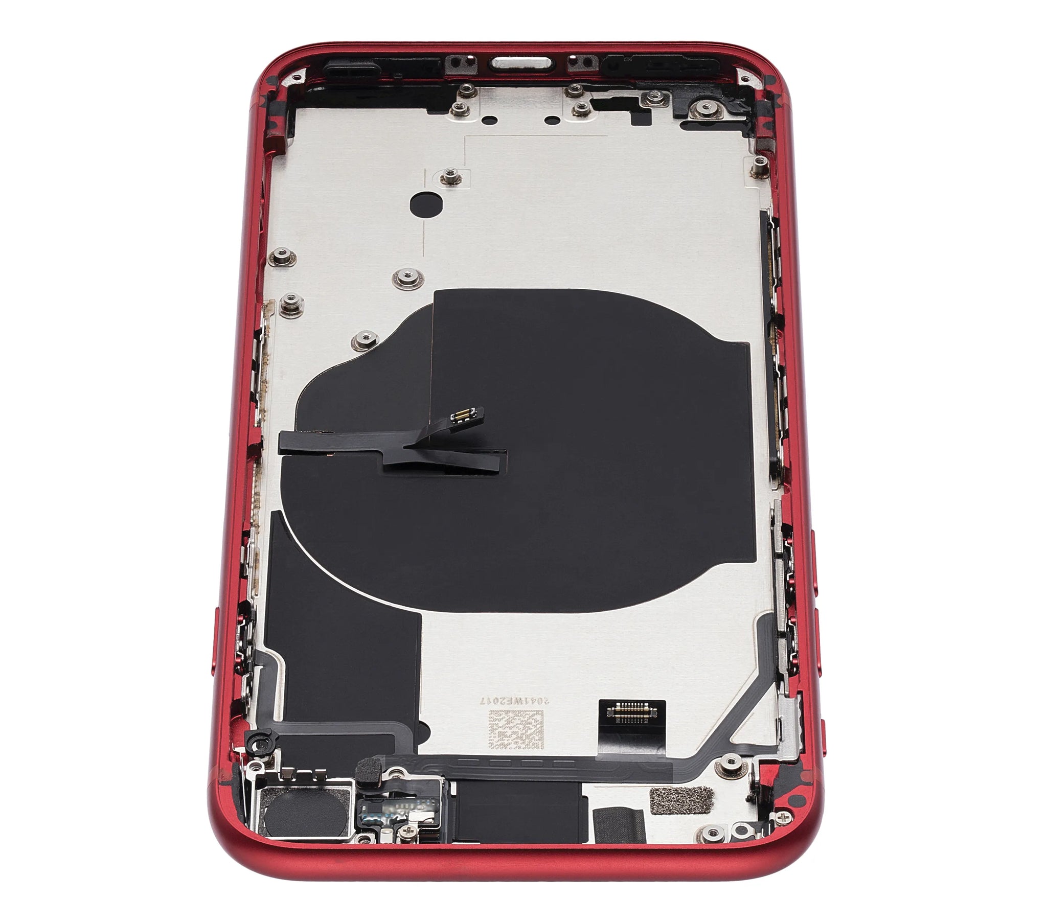 Back Housing W/ Small Components Pre-Installed For iPhone SE (2022) (Pull) (Red)