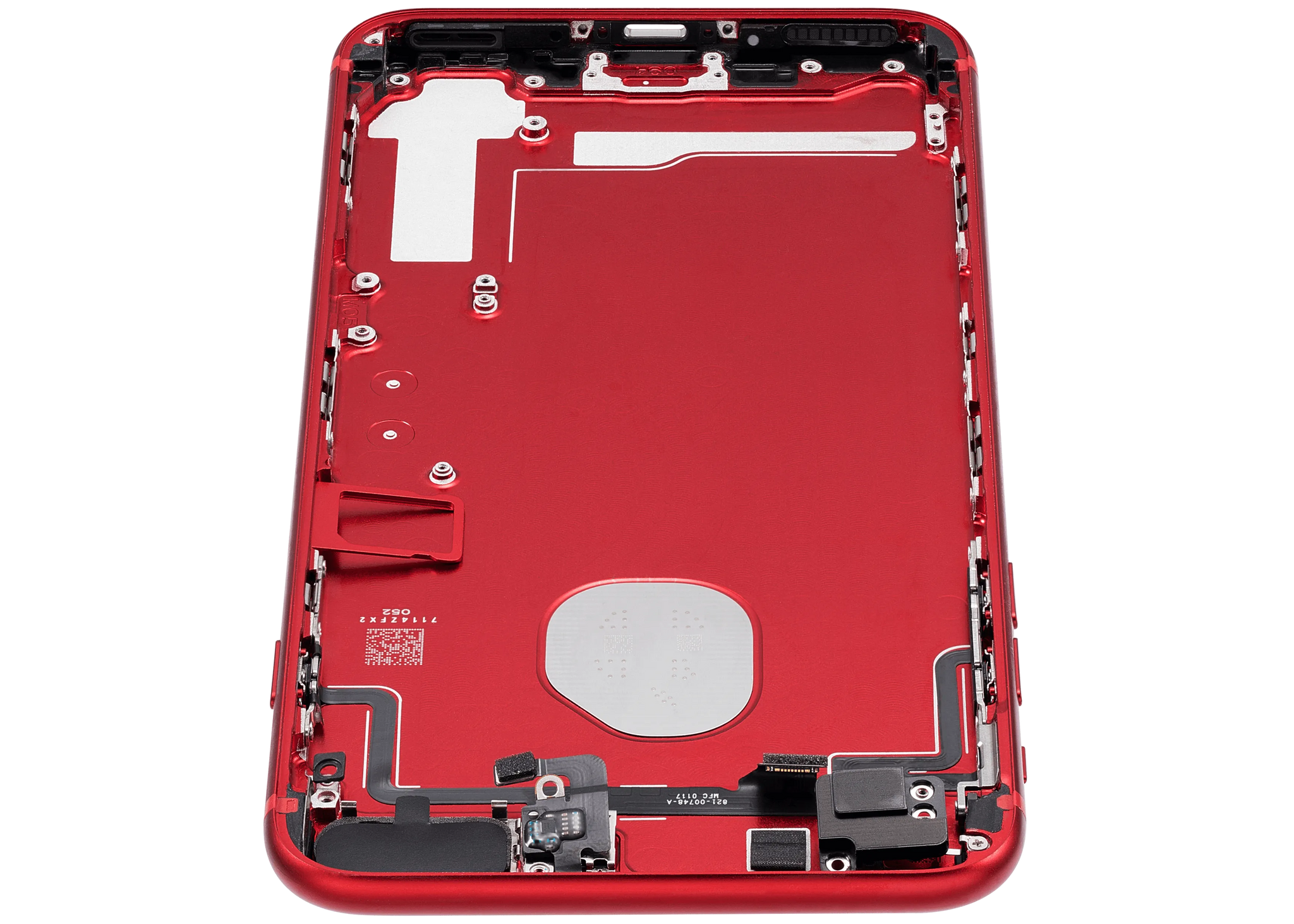 Back Housing W/ Small Components Pre-Installed For iPhone 7 Plus (Pull) (Red)