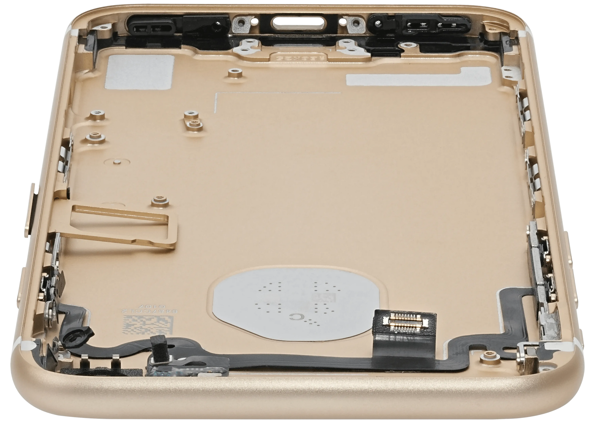 Back Housing W/ Small Components Pre-Installed For iPhone 7 (Pull) (Gold)