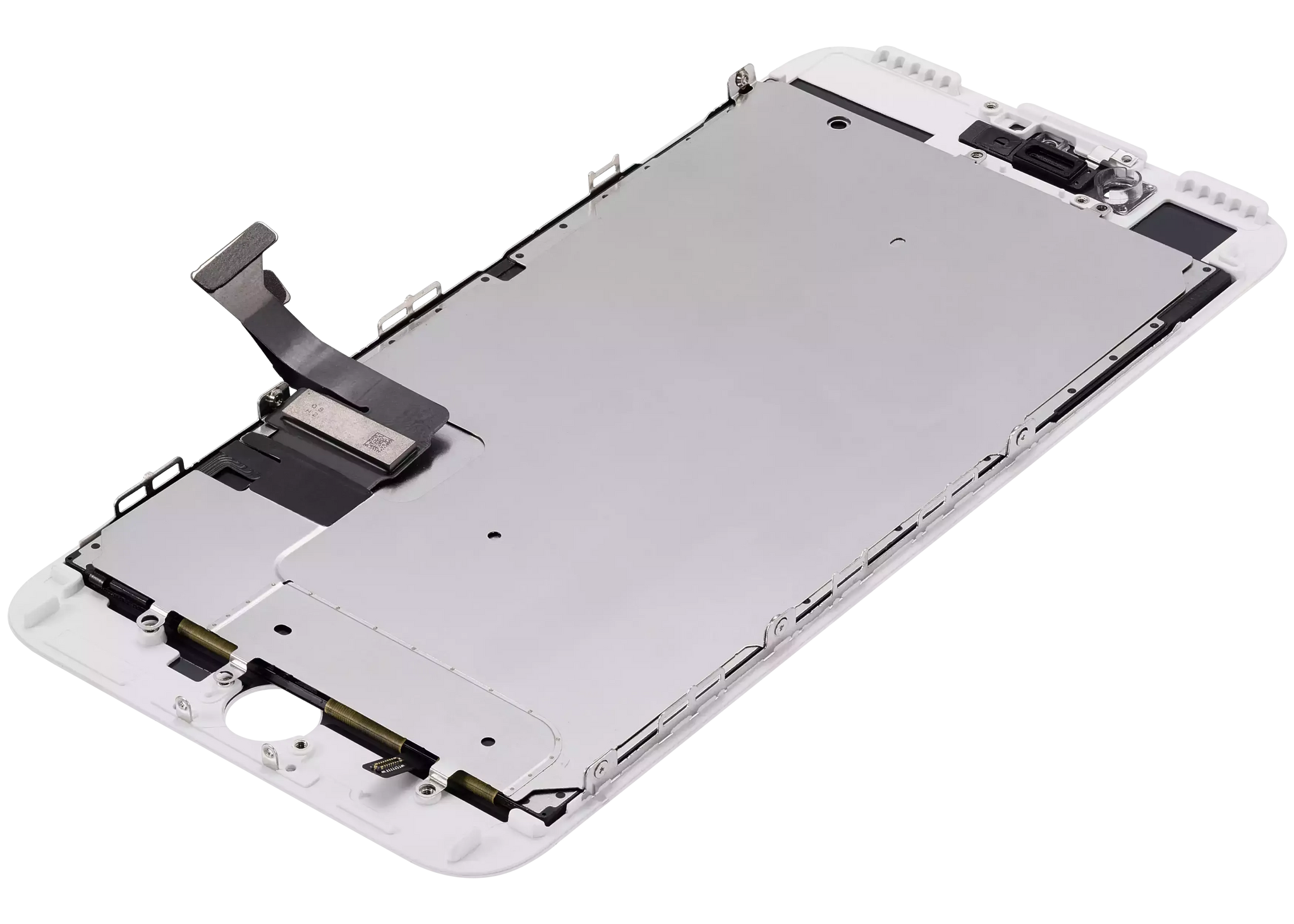 LCD Assembly With Steel Plate For iPhone 7 Plus (Refurbished: LG) (White)