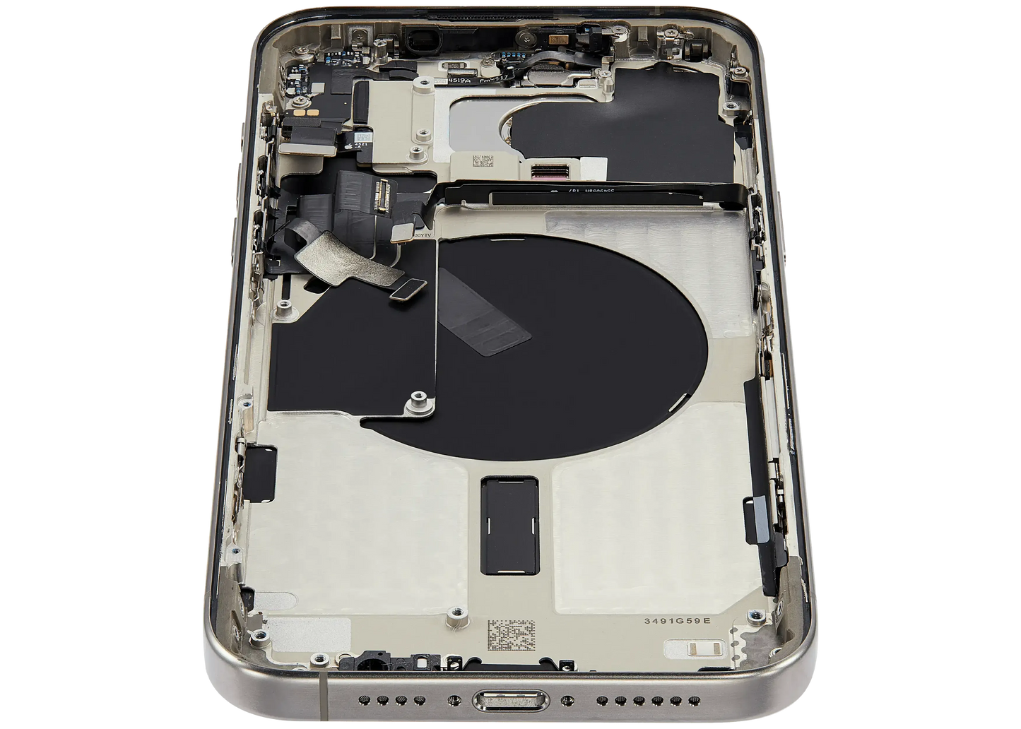 Back Housing W/ Small Parts For iPhone 15 Pro Max (US Version) (Pull) (Natural Titanium)